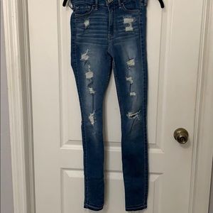 High Waisted skinny jeans